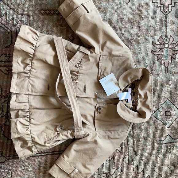Janie & Jack trench coat *NWT* 6-12 months $59 - Picture 3 of 11